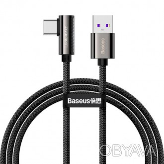 Кабель Baseus Legend Series Elbow USB-USB-C, 2м, Black 
 
Отправка данного товар. . фото 1