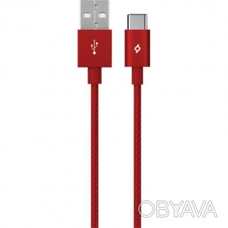 Кабель Ttec USB - Type-C, AlumiCable, 1.2м, Red 
 
Отправка данного товара произ. . фото 1