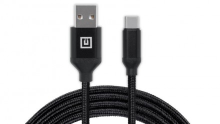 Кабель REAL-EL Premium Fabric USB-USB Type C 2m, Black 
 
Отправка данного товар. . фото 2