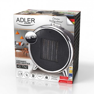 Тепловентилятор Adler AD 7742
Тепловентилятор із ефективним керамічним нагріваче. . фото 7