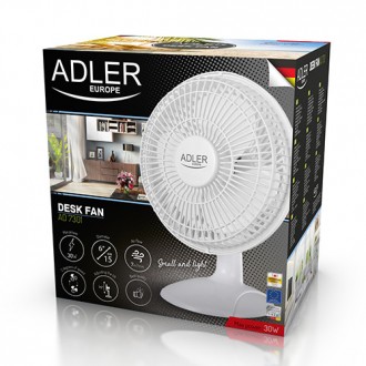 Вентилятор Adler AD 7301
Ефективний вентилятор потужністю 30 Вт. Він охолоджує п. . фото 5