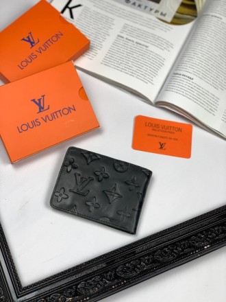 
 
 Кожанный кошелек Louis Vuitton Monogram Leather Black
Материал : Натуральная. . фото 3