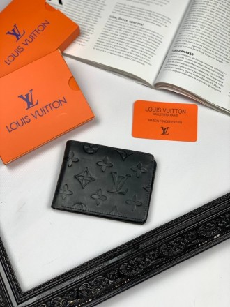 
 
 Кожанный кошелек Louis Vuitton Monogram Leather Black
Материал : Натуральная. . фото 2