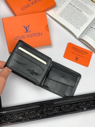 
 
 Кожанный кошелек Louis Vuitton Monogram Leather Black
Материал : Натуральная. . фото 4
