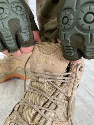 
 Непромокаемые демисезонные военные тактические ботинки полуберцы. Верх из нату. . фото 4