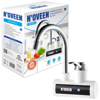 Проточный водонагреватель Noveen IWH150 работает от сети 220 В и помогает налади. . фото 2