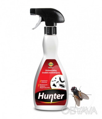 Универсальный спрей Hunter предназначен для защиты от мух, комаров, муравьев, па. . фото 1