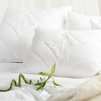 Супермягкая подушка с бамбуковым волокном. Настоящий комфорт для здорового сна. . . фото 1