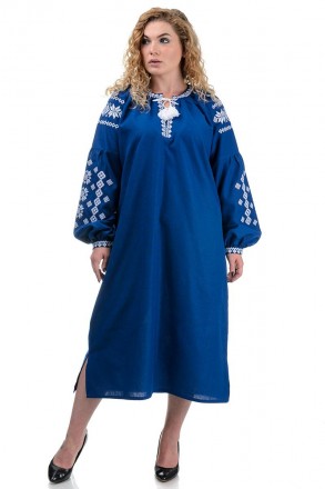 Стильное платье в этническом стиле незаменимо в женском гардеробе. Вышиванка изг. . фото 3