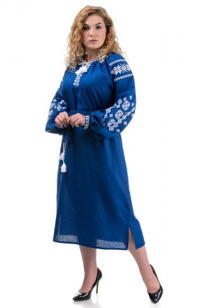 Стильное платье в этническом стиле незаменимо в женском гардеробе. Вышиванка изг. . фото 4