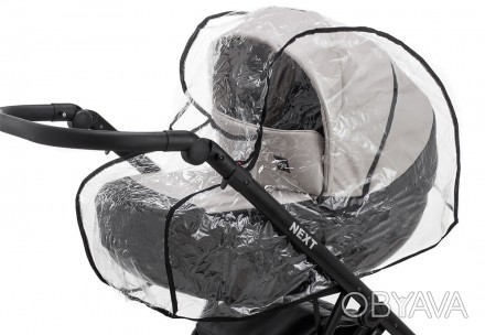 Дощовик для універсальної коляски Qvatro, складається з клейончастого матеріалу.. . фото 1