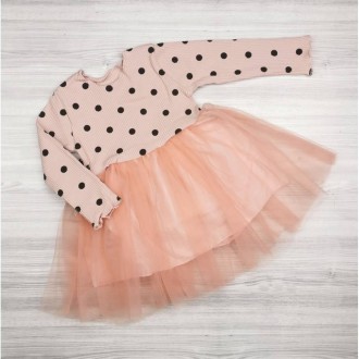 Красивое стильное платье для малышки в горошек, прекрасный выбор на любой праздн. . фото 5