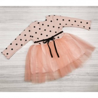 Красивое стильное платье для малышки в горошек, прекрасный выбор на любой праздн. . фото 7