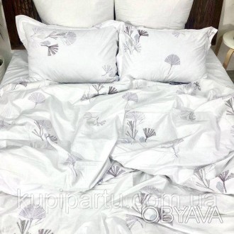 Европейский набор постельного белья Vie Nouvelle. Украшенный в белом цвете с изо. . фото 1