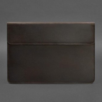 Шкіряний чохол-конверт на магнітах для MacBook 14 виготовлений із високоякісної . . фото 5