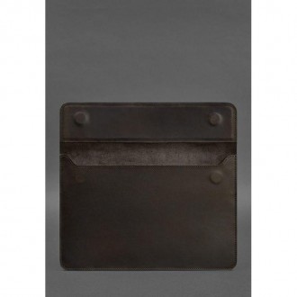 Шкіряний чохол-конверт на магнітах для MacBook 14 виготовлений із високоякісної . . фото 4
