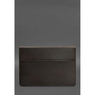 Шкіряний чохол-конверт на магнітах для MacBook 14 виготовлений із високоякісної . . фото 2