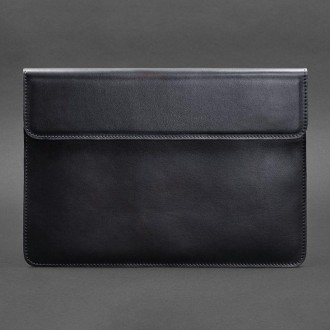Шкіряний чорний чохол для MacBook 14 — стильний аксесуар, який захистить ваш при. . фото 5