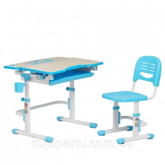 
 
Растущая парта + стульчик для школьников Fundesk Lavoro Blue 
Комплект Lavoro. . фото 3