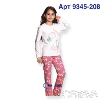 Пижама для девочки Арт 9345-208
Состав: 95% хлопок 5% эластан
Размеры:
1 - 86-92. . фото 1