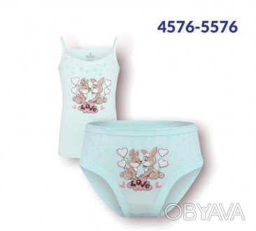 Комплект натільної білизни для дівчаток маєчка і трусики Baykar Арт. 4576-5576
К. . фото 1