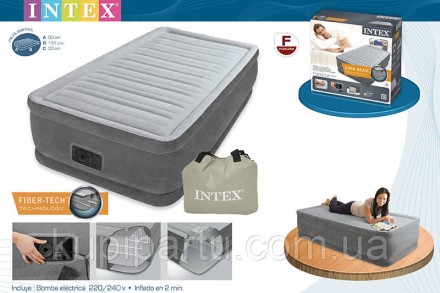 Комплектация товара
В комплект надувной кровати Intex 67766 входит:
встроенный э. . фото 2