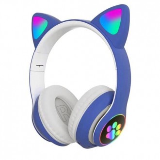 Беспроводные наушники Cat Ear с кошачьими ушками Bluetooth-наушники с кошачьими . . фото 4
