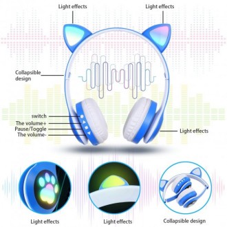 Бездротові навушники Cat Ear з котячими вушками Бездротові навушники Bluetooth C. . фото 5