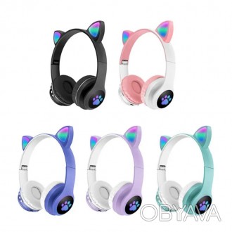 Бездротові навушники Cat Ear з котячими вушками Бездротові навушники Bluetooth C. . фото 1
