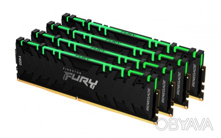 Модуль пам`яті DDR4 4x8GB/3200 Kingston Fury Renegade RGB 
 
Отправка данного то. . фото 1