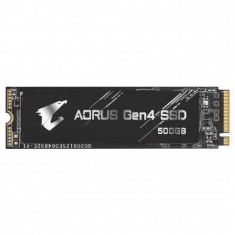 Накопичувач SSD 500GB Gigabyte Aorus M.2 2280 PCIe NVMe 4.0 x4 3D TLC 
 
Отправк. . фото 4