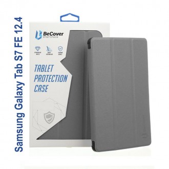 Чохол-книжка BeCover Smart для Samsung Galaxy Tab S7 FE SM-T735 Gray 
 
Отправка. . фото 2