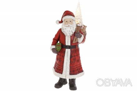 Декоративна статуетка Санта Клаус, 39.5см, колір - червоний
Розмір 16.5*15*39.5с. . фото 1