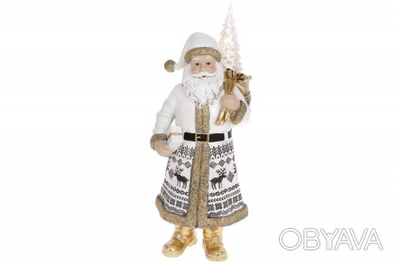Декоративна статуетка Санта Клаус, 39.5см, колір - білий
Розмір 16.5*15*39.5см
М. . фото 1