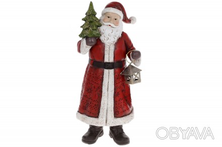 Декоративна статуетка Санта Клаус, 25см, колір - червоний
Розмір 12.5*12.5*25см
. . фото 1