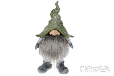 Декоративная фигурка Гном в зеленой шапке, 23см
Размер 12*10*23см
Материал: поли. . фото 1