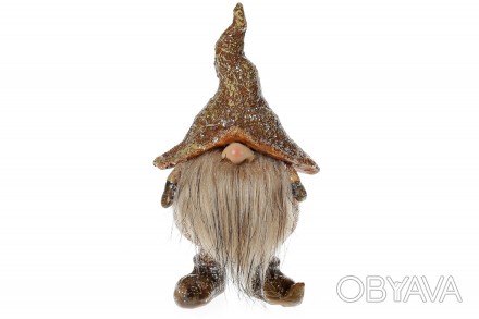 Декоративна фігурка Гном у коричневій шапці, 13.5см
Розмір 8*5*13.5см
Матеріал: . . фото 1