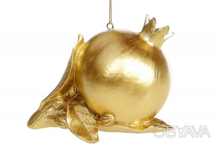 Подвесной декор Гранат, 11.5см, цвет – матовое золото.
Размер 11.5*8*8.5см
Матер. . фото 1