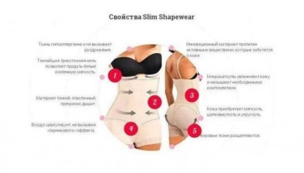 Корректирующее белье комбидресс Slim Shapewear едва заметное, легкое как воздух.. . фото 6