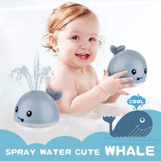 Креативная игрушка для ванны с распылителем воды, в форме кита. С помощью этой в. . фото 5