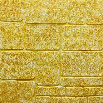 Самоклеюча декоративна 3D панель камінь жовтий мармур 700х700х7мм (152)
Декорати. . фото 2