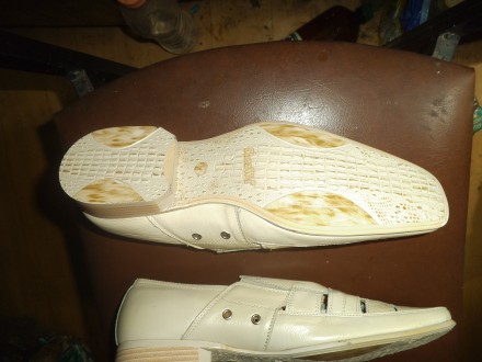 Туфлі чоловічі SHENWA (літо), шкіряні, колір - пісочний, розмір - 42

Туфлі чо. . фото 9