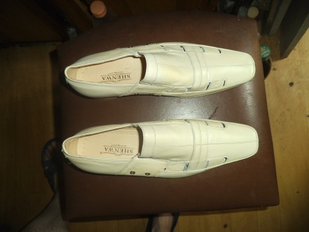 Туфлі чоловічі SHENWA (літо), шкіряні, колір - пісочний, розмір - 42

Туфлі чо. . фото 2