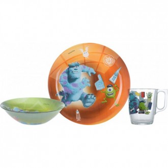 Детская посуда Luminarc Disney Monsters P9261 3пр. . фото 2
