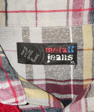 Жилетка рубашка-обманка Metalljeans, состав ткани на бирке,  размер-XL, длина-70. . фото 6