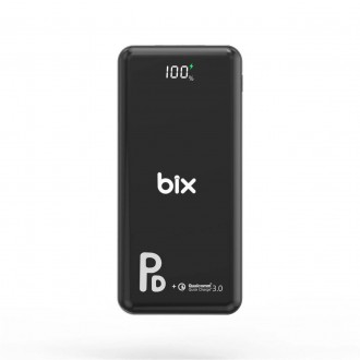 Bix PB101-PD 18W Triple Output PD QC 3.0 Powerbank 10000 mAh имеет 3 порта для з. . фото 5