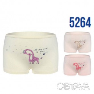 
Дитячі труси шортики для дівчаток Baykar Арт 5264 Чарівні жирафи комплект 3 шт
. . фото 1