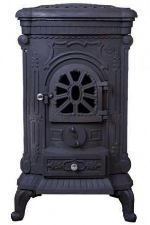 Чугунная печь камин буржуйка Eurokom Ingrid 9 КВт двойная стенка печь буржуйка с. Стрий. фото 1