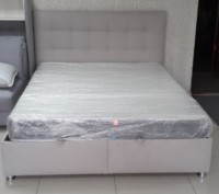 Ліжко "Лугано" - класичне. Голова ліжка пом'якшена, обтягнута оббивною тканиною . . фото 4