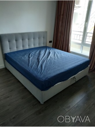 Ліжко "Лугано" - класичне. Голова ліжка пом'якшена, обтягнута оббивною тканиною . . фото 1